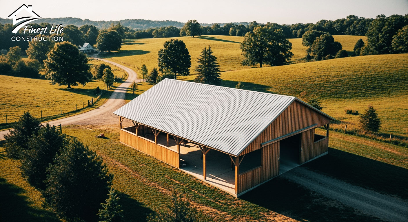 Pole Barn Finest Life Construction Pole Barn